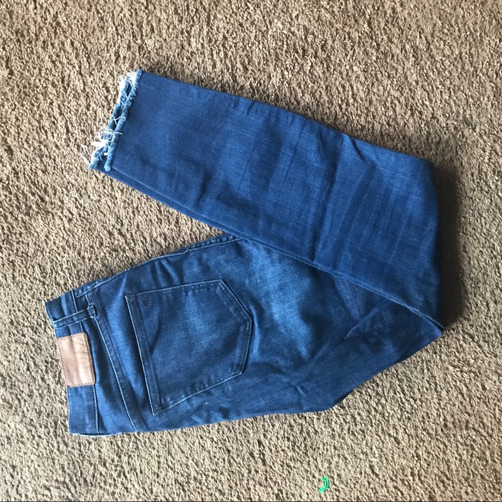 Madewell 10” High Riser Skinny Jeans Raw Hem